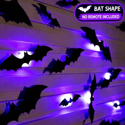 🎃🦇 3D Bat Light LED Decorations