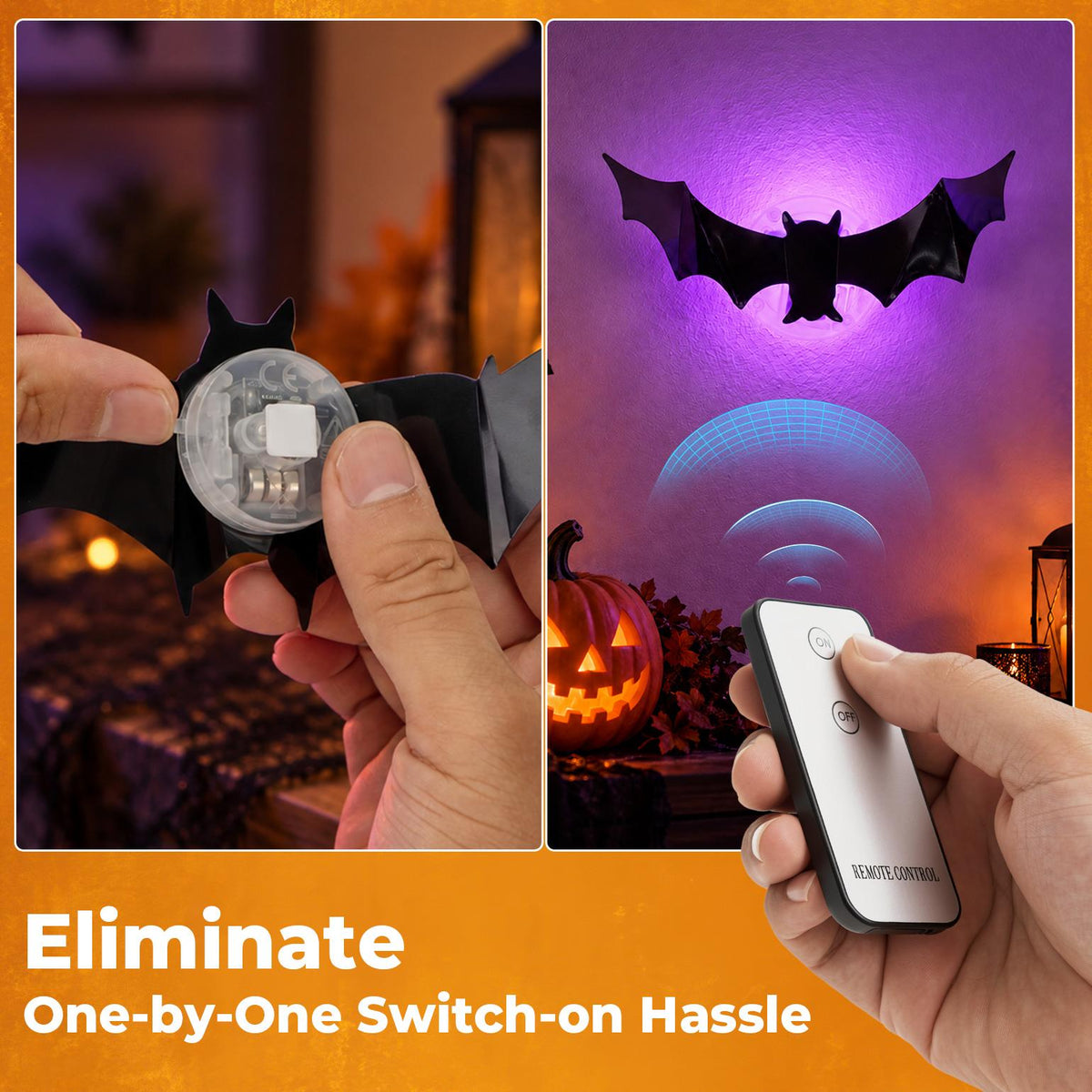 🎃🦇 3D Bat Light LED Decorations