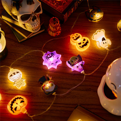 🎃👻Pumpkin Theme Battery-Operated LED String Lights✨