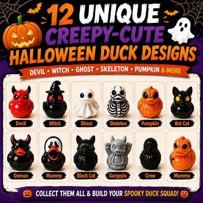 😈💀Mini Devil Ghost Skull Resin Ducks