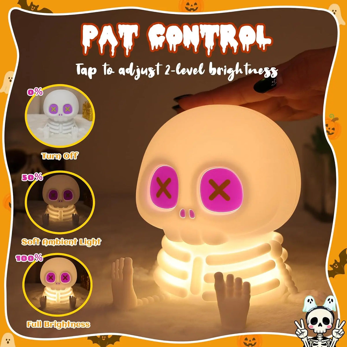 👻Silicone Halloween Skull Night Light🎃